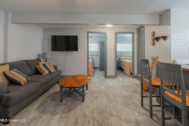 95 Nesting Site, Vicksburg, MS 39183 - living room with light wood-style flooring and a textured ceiling