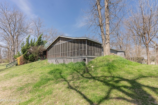 95 Nesting Site, Vicksburg, MS 39183 - view of home's exterior featuring a yard and a sunroom