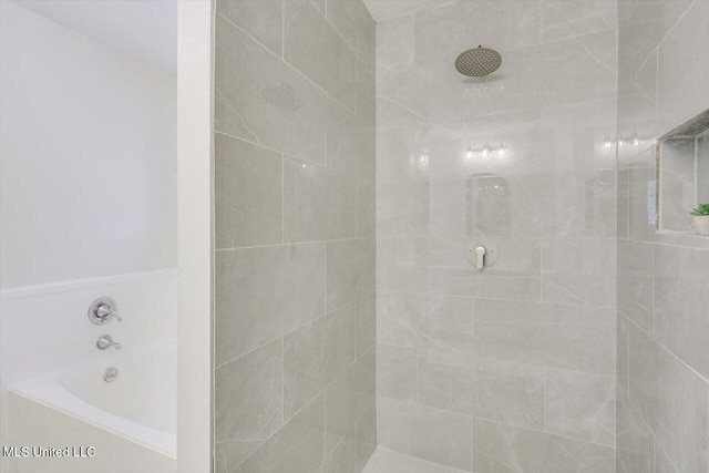 602 Hathaway Dr, Clinton, MS 39056 - full bath with tiled shower and a garden tub