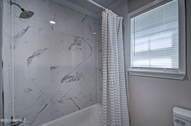 1201 Manchester Dr, Clinton, MS 39056 - bathroom featuring shower / bath combination and toilet