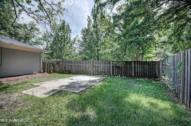 1201 Manchester Dr, Clinton, MS 39056 - view of yard with a patio and a fenced backyard