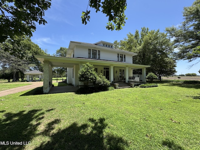 5010 Old Hwy 49, Clarksdale, MS 38614 - view of front of property featuring a front yard and a porch