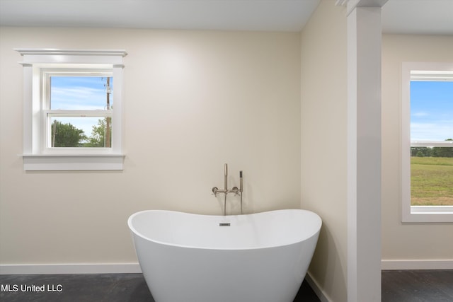 bathroom featuring a bathing tub