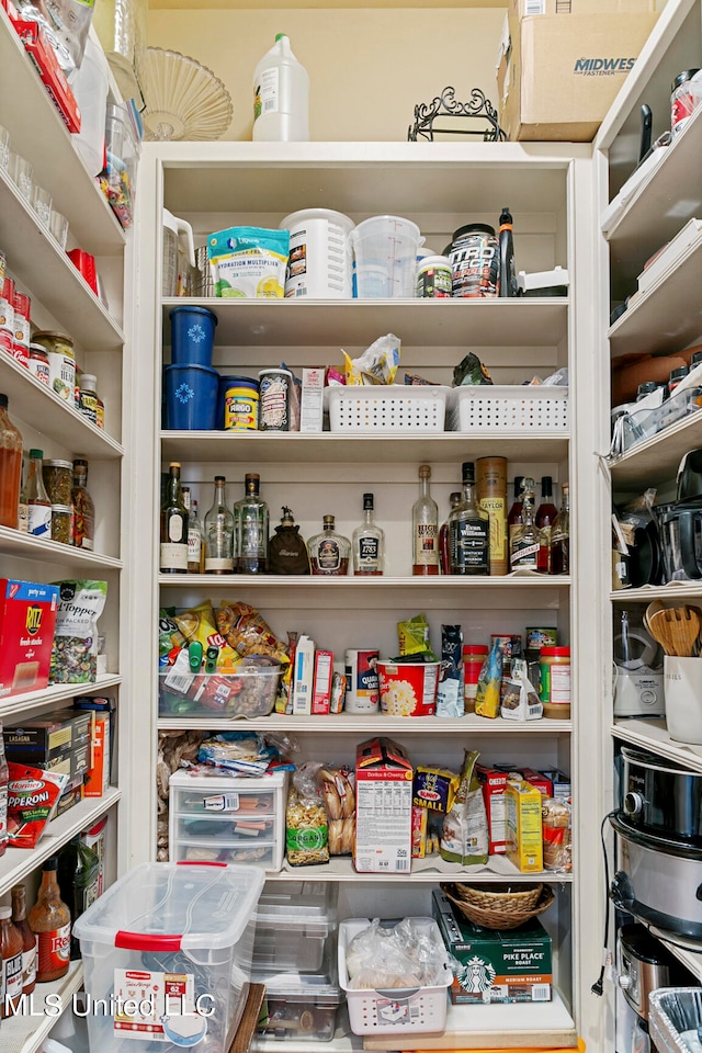 view of pantry