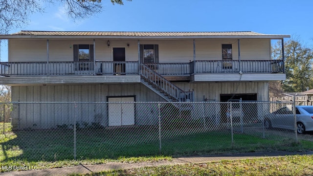 view of building exterior with a garage