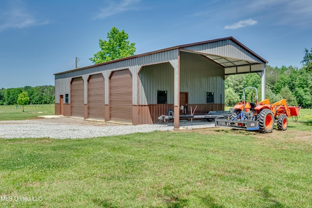 view of stable