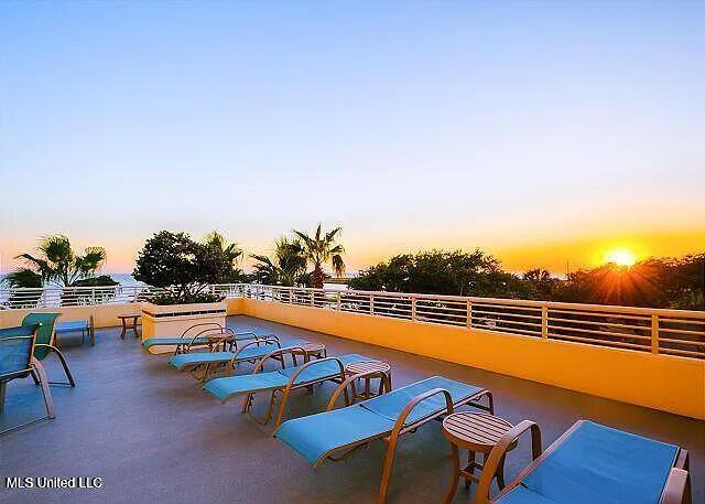 2060 Beach Blvd Unit 1206, Biloxi, MS 39531 - view of pool at dusk