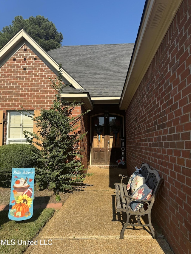 140 Devlin Springs Dr, Madison, MS 39110 - property entrance with brick siding and roof with shingles