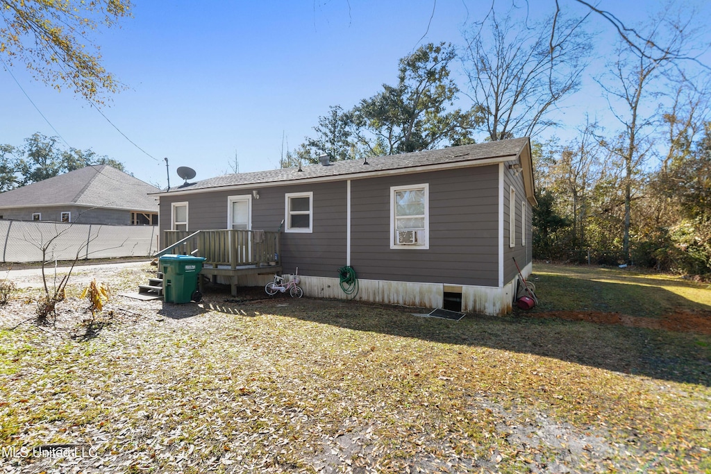 view of rear view of property