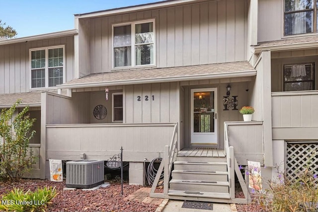 221 Highpoint Dr, Diamondhead, MS 39525 - property entrance featuring central air condition unit