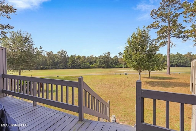 221 Highpoint Dr, Diamondhead, MS 39525 - wooden terrace featuring a yard