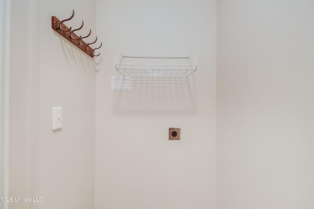 laundry area featuring hookup for an electric dryer