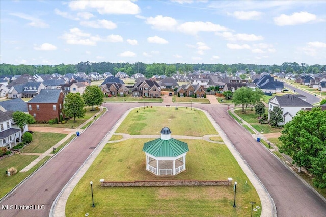 bird's eye view featuring a residential view