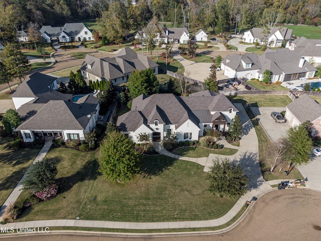 birds eye view of property