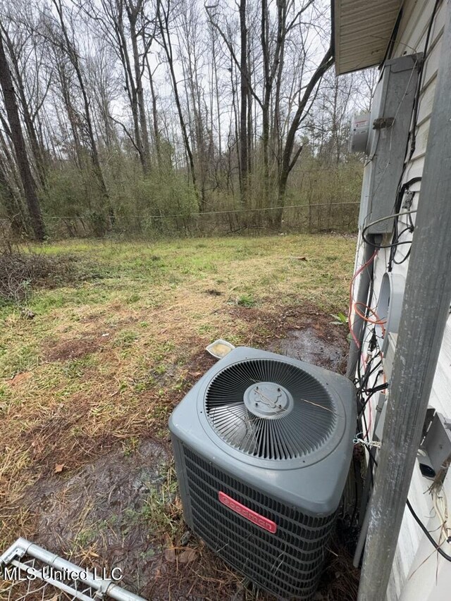 details with fence and cooling unit