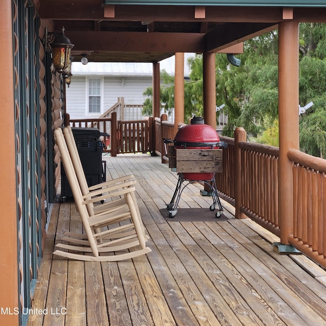 view of deck