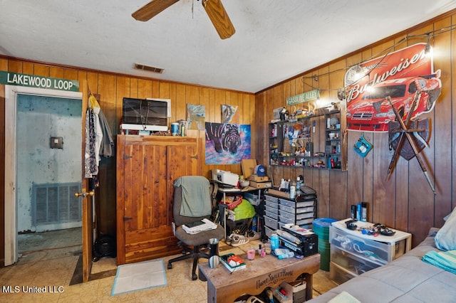 9 Gail St, Hattiesburg, MS 39402 - bedroom featuring wood walls
