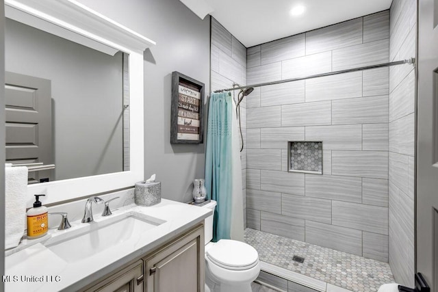 15225 Branigar, Biloxi, MS 39532 - bathroom with tiled shower and vanity
