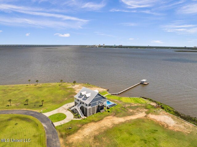 15225 Branigar, Biloxi, MS 39532 - aerial view of property and surrounding area featuring a large body of water