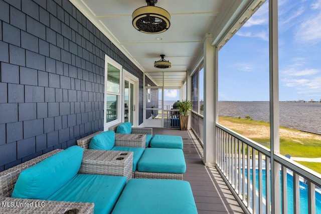 15225 Branigar, Biloxi, MS 39532 - sunroom / solarium with a water view
