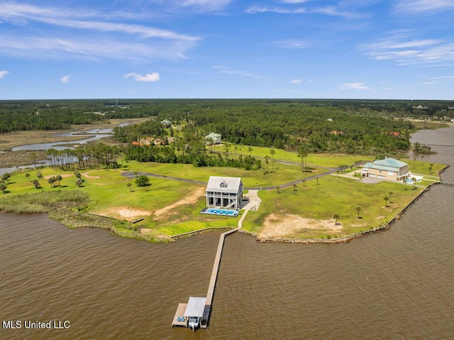 15225 Branigar, Biloxi, MS 39532 - bird's eye view of a nearby body of water and a heavily wooded area