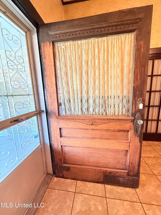 room details with tile patterned floors