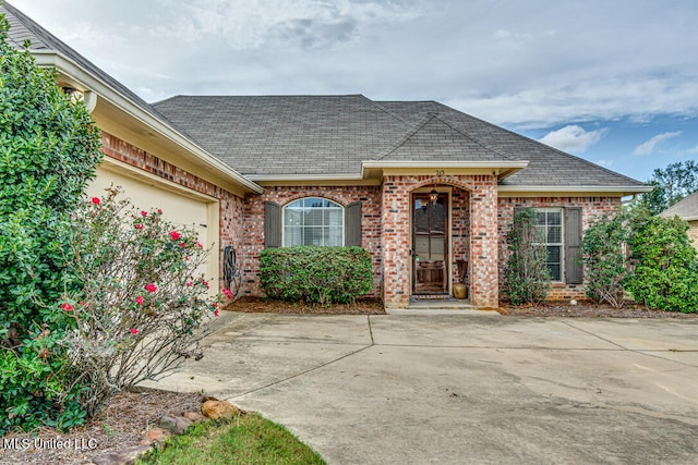 ranch-style house with a garage