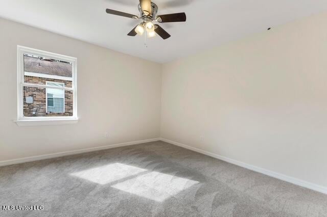 105 Leigh Cir, Ocean Springs, MS 39564 - empty room featuring carpet floors and a ceiling fan