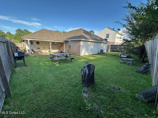 133 Windchase, Brandon, MS 39042 - back of property featuring a fenced backyard