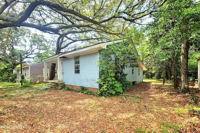 view of side of property
