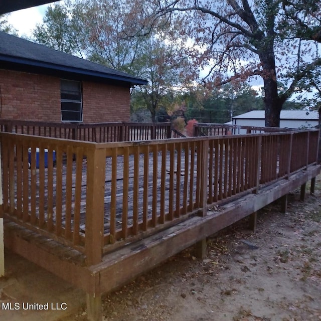 view of wooden terrace