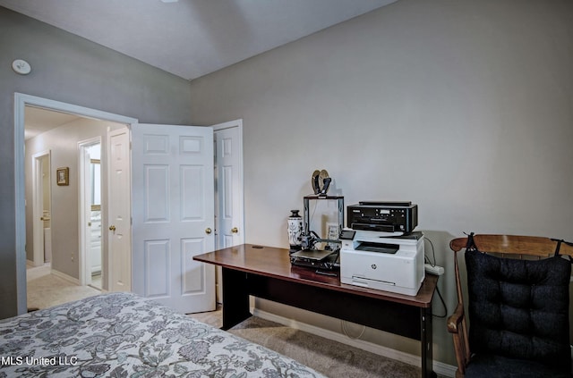 320 Woodhollow Cv, Brandon, MS 39047 - bedroom with light carpet and a desk