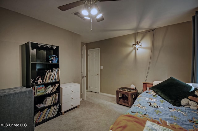 320 Woodhollow Cv, Brandon, MS 39047 - bedroom featuring light carpet and a ceiling fan