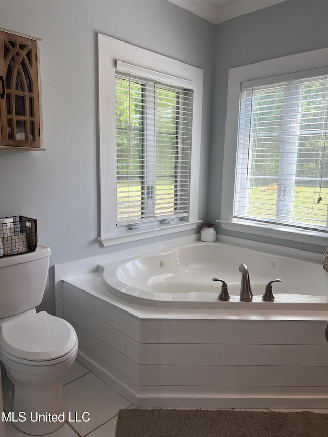 8100 Belle Etheridge Rd, Lucedale, MS 39452 - full bathroom featuring plenty of natural light, toilet, and a jetted tub