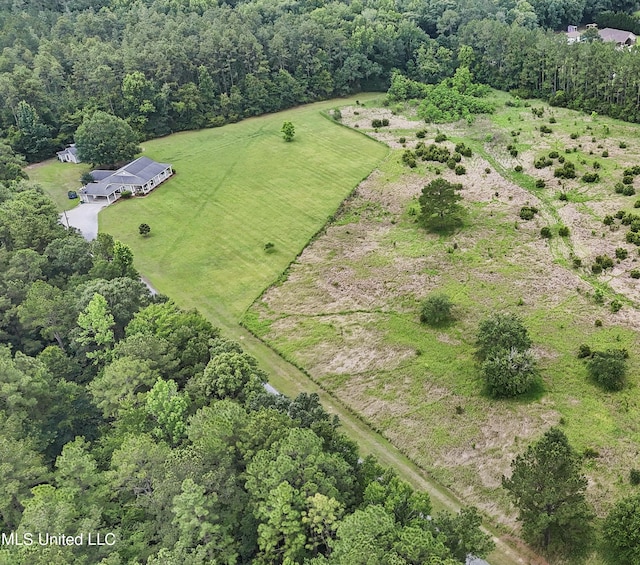 8100 Belle Etheridge Rd, Lucedale, MS 39452 - aerial view of property's location with rural landscape and a heavily wooded area