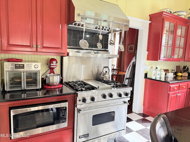 521 Holland Ave, Philadelphia, MS 39350 - kitchen with appliances with stainless steel finishes and tasteful backsplash