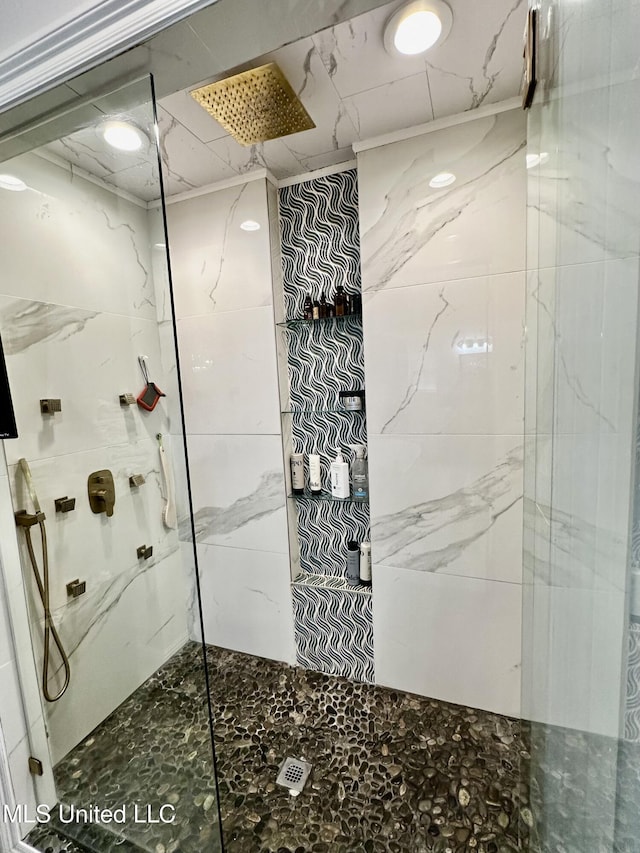 17500 Goff Farm Rd, Moss Point, MS 39562 - bathroom featuring a marble finish shower