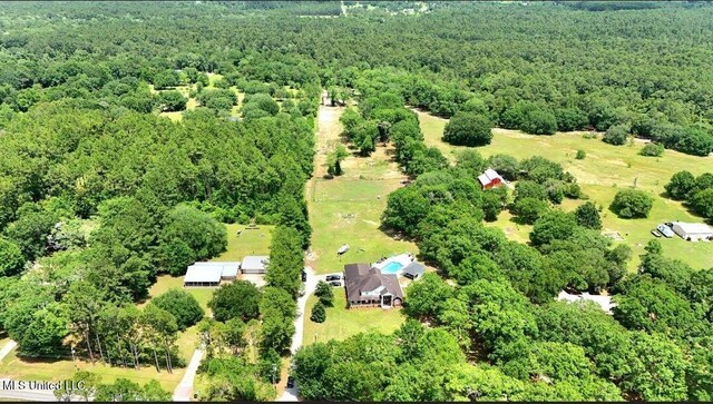 17500 Goff Farm Rd, Moss Point, MS 39562 - aerial view of property's location featuring a heavily wooded area