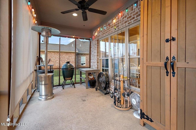 136 Mullherrin Dr, Madison, MS 39110 - sunroom / solarium with a ceiling fan