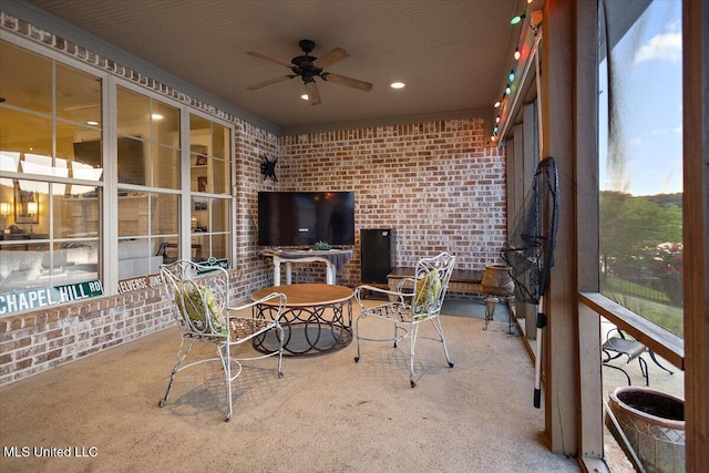 136 Mullherrin Dr, Madison, MS 39110 - view of patio / terrace featuring ceiling fan and outdoor dining area