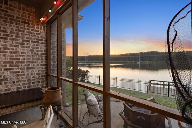 136 Mullherrin Dr, Madison, MS 39110 - sunroom with a water view