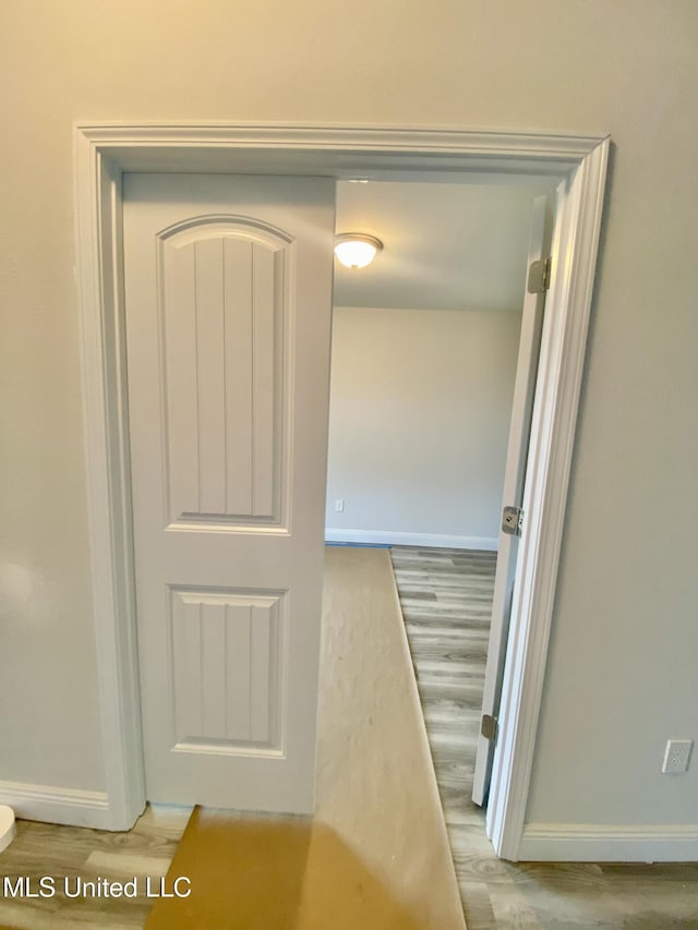 interior space featuring hardwood / wood-style flooring