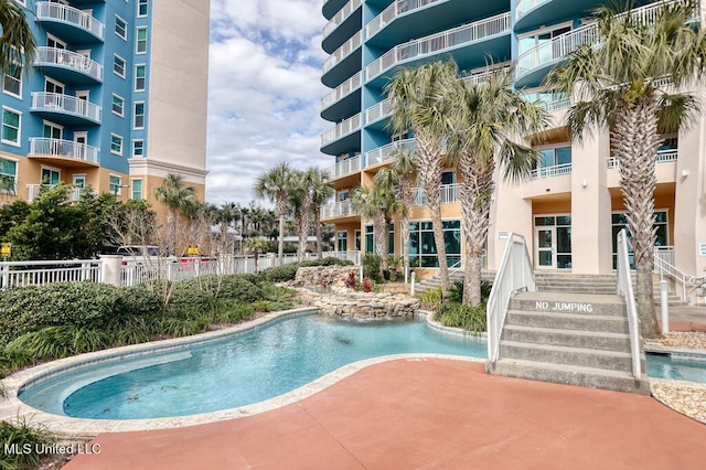 view of community pool