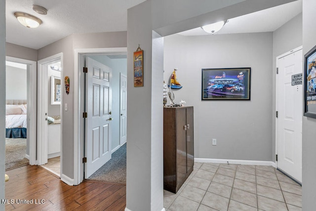 entrance foyer featuring light hardwood / wood-style floors