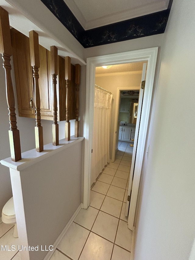 502 Frederick Dr, Cleveland, MS 38732 - hall with light tile patterned floors
