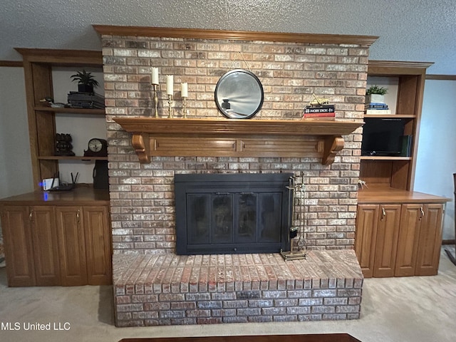 502 Frederick Dr, Cleveland, MS 38732 - detailed view of a fireplace and carpet floors
