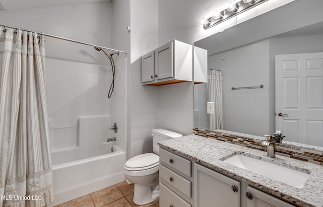 603 Charmant Pl, Ridgeland, MS 39157 - full bath with vanity, shower / bathtub combination with curtain, and tile patterned flooring