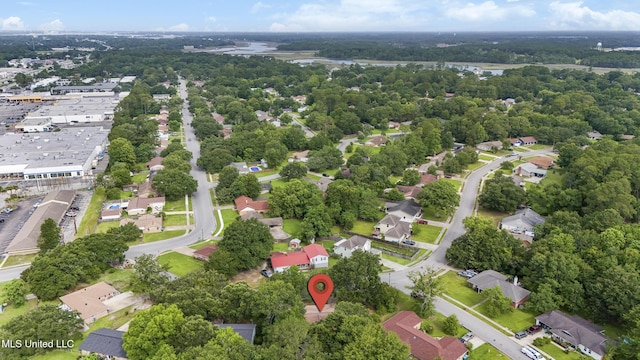 3306 Nottingham Rd, Ocean Springs, MS 39564 - aerial view of property and surrounding area featuring nearby suburban area