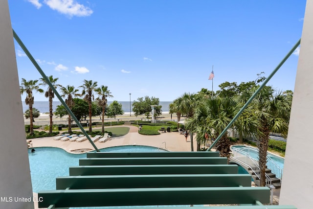 2230 Beach Dr Unit 205, Gulfport, MS 39507 - stairs with a water view