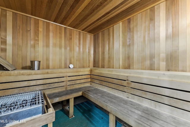 2230 Beach Dr Unit 205, Gulfport, MS 39507 - sauna / steam room with wood ceiling and wood walls